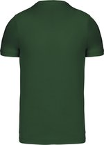 Forestgreen T-shirt met V-hals merk Kariban maat M