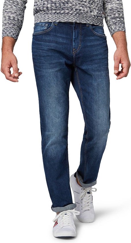 TOM TAILOR Josh Regular Slim Jeans - Heren - Mid Stone Wash Denim - W30 X  L34 | bol.com