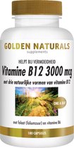 Golden Naturals Vitamine B12 3000 mcg (120 veganistische zuigtabletten)