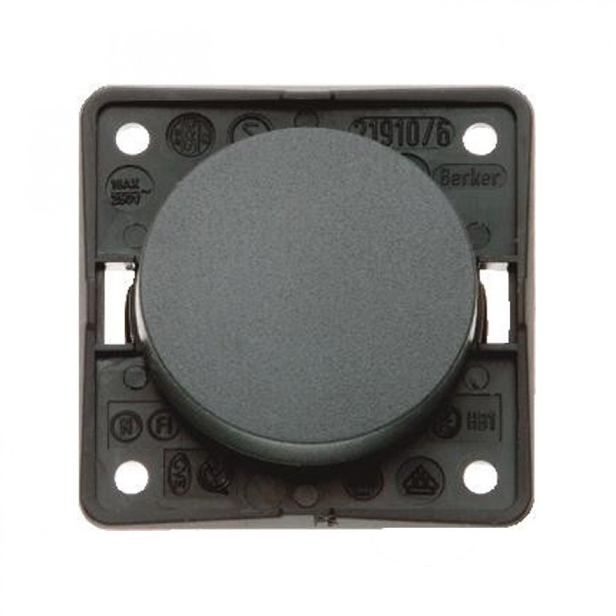 Berker Aan/Uitschakelaar Flow/Pure Inbouw Antraciet Mat 230V