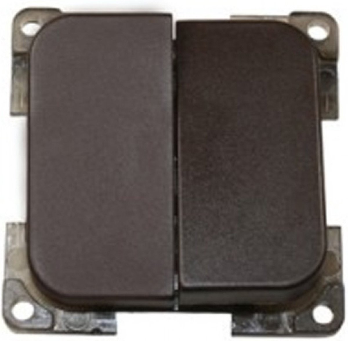 Presto Wipschakelaar Dubbel Inbouw Bruin S-10.000