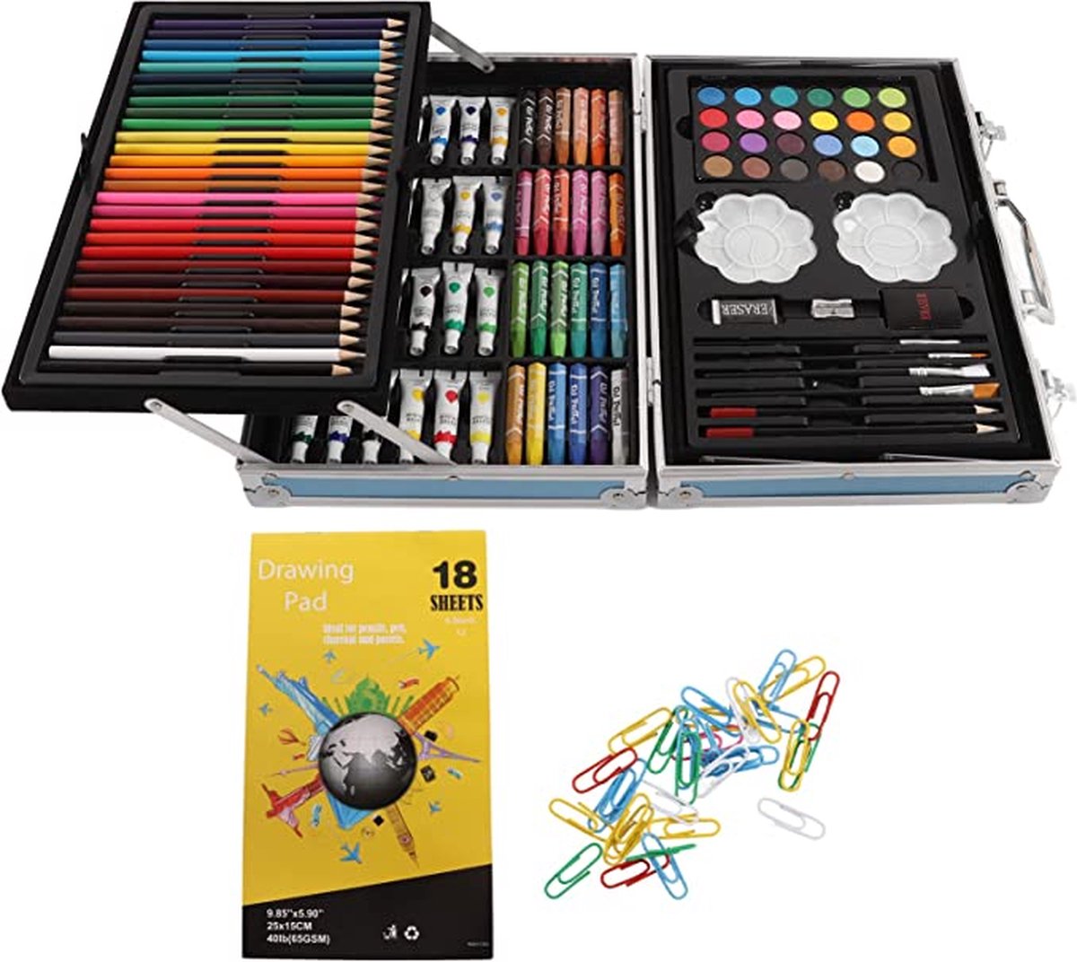 Coffret de coloriage XXL pour enfant - Coffret de peintre - Coffret de  dessin/peinture