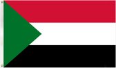 VlagDirect - Soedanese vlag - Soedan vlag - 90 x 150 cm.