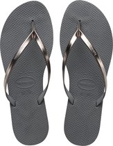 Havaianas You Metallic Dames Slippers - Grijs/Metallic - Maat 35/36