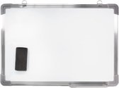 Tableau blanc magnétique avec plumier et gomme pour bureau ou maison 70 x 50 cm - Fournitures de bureau - Tableaux noirs