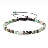 Marama - damesarmband Agaat turquoise - verstelbaar - edelsteen - minimalistische armband