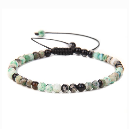 Marama - bracelet femme Agate turquoise - réglable - pierre gemme - bracelet minimaliste