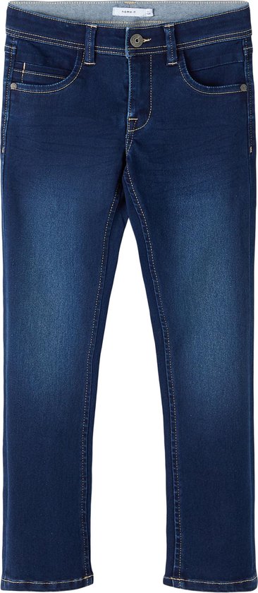 Name It Jeans Nkmsilas Xslim Jeans 2002-tx Noos 13190372 Dark Blue Denim Mannen Maat - W146