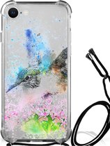 Telefoonhoesje Valbescherming iPhone SE 2022 | 2020 | 8 | 7 Telefoonhoesje met doorzichtige rand Vogel