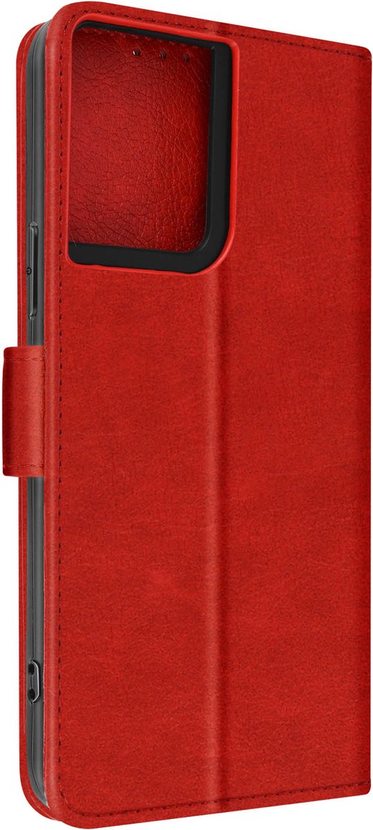 Geschikt voor Oppo Reno 8 5G Bookcover Video Support Functie rood