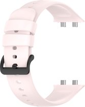 Bandje Geschikt voor Oppo Watch 3 Pro Zachte siliconen band met gaatjes – Roze