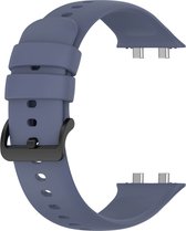 Bracelet adapté à Oppo Watch 3 Bracelet en silicone souple avec trous - Blauw
