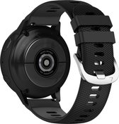 Band Geschikt voor Samsung Galaxy Watch 5/4/2/Active 40mm gladde siliconen Zwart