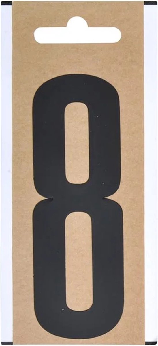 ProPlus Cijfer Etiket / Sticker "8" - Hoogte 10 cm