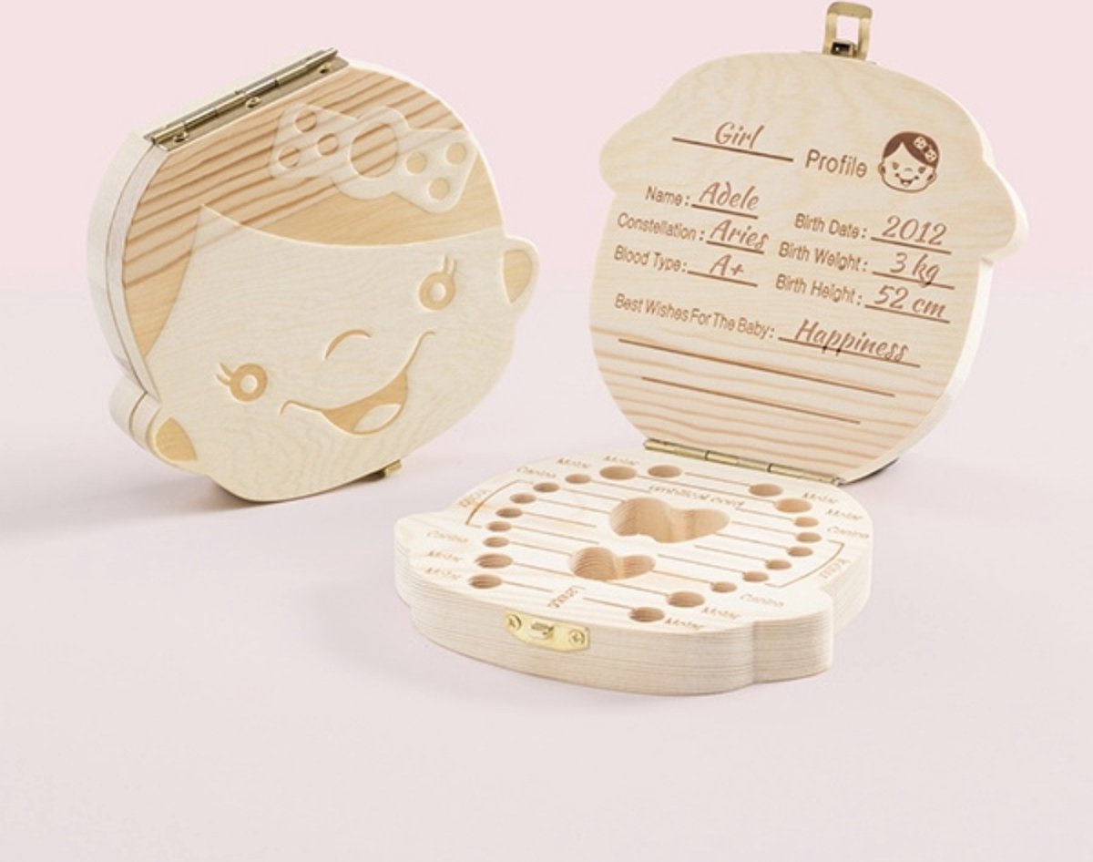 Goedkoopste Innovagoods Tandendoosje - Herinneringsdoosje voor Baby’s Meisje
