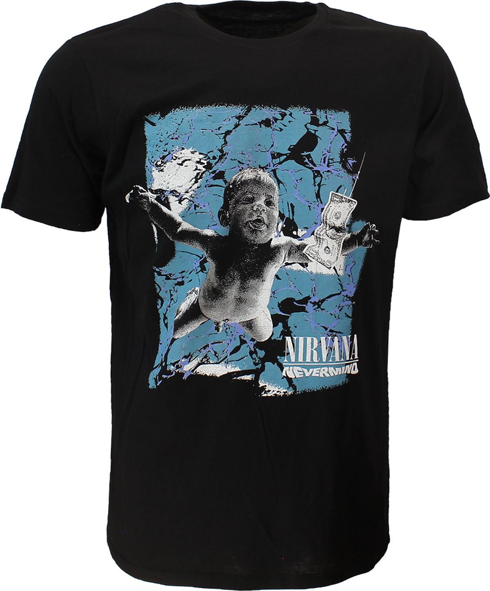 Nirvana Cracked Nevermind Cover T-Shirt - Officiële Merchandise - M