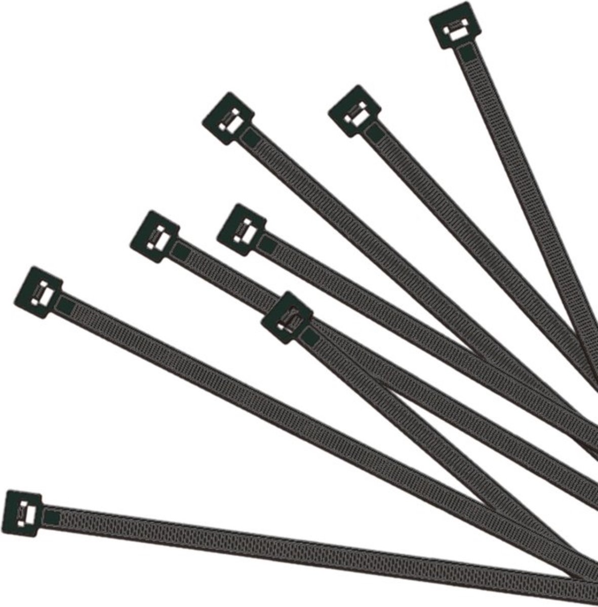 Pro Plus Tie Wraps - Kabelbinders - 100, 150 en 200 mm - 60 Stuks - Zwart
