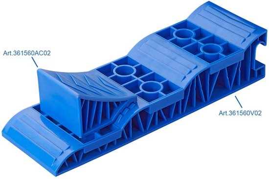 ProPlus Wielkeg set - nivelleersysteem - blauw - 2 stuks - 13,2 x 12,4 x 8,9 cm van ProPlus — afbeelding 3