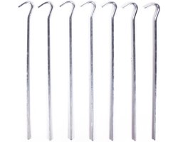Benson Grondpen/tentharing - 7x - zilver - metaal - 22 cm - Rotspen - Spijkerharing