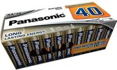 Panasonic - Piles AA - Puissance quotidienne - Pack Extra Value - 40 pièces