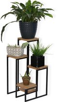 Pochon Home - Table à plantes - 5 Plantes - Métal - Support à plantes - Armoire à échelle - Support à plantes - Table à plantes d'intérieur - 66x33x34