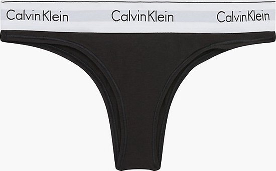 Calvin Klein - braziliaans dames string - S - Zwart