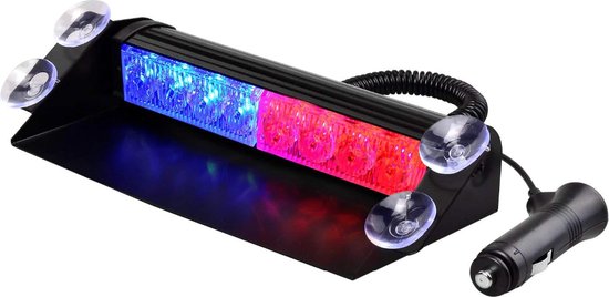 Nieuwsgierigheid . boiler Politie LED Zwaailamp - Raamflitser - Blauw / Rood - Zuignap - Auto  Accessoires -... | bol.com