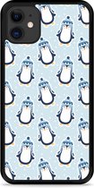 iPhone 11 Hardcase hoesje Pinguins - Designed by Cazy