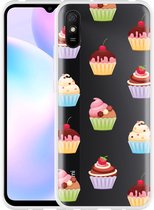 Xiaomi Redmi 9A Hoesje Cupcakes - Designed by Cazy