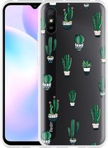 Xiaomi Redmi 9A Hoesje Cactus - Designed by Cazy