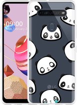 LG K51S Hoesje Panda Emotions - Designed by Cazy