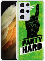 Samsung Galaxy S21 Ultra Hoesje Party Hard 3.0 - Designed by Cazy