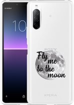 Sony Xperia 10 II Hoesje Fly me to the Moon Designed by Cazy