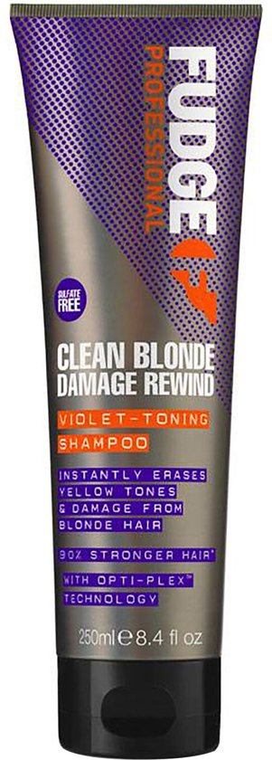 achterzijde beschermen Begraafplaats Fudge Clean Blonde Damage Rewind Violet Shampoo - Zilvershampoo - 250 ml |  bol.com