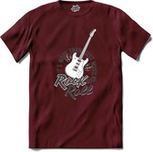 Rock and Roll It’s More Than Just Music | Muziek - Gitaar - Hobby - T-Shirt - Unisex - Burgundy - Maat L