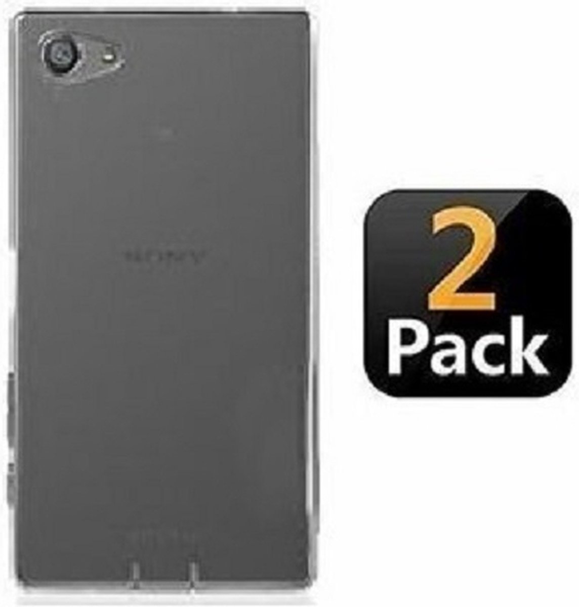 Sony Xperia Z5 Hoesje TPU Siliconen Transparant 2x