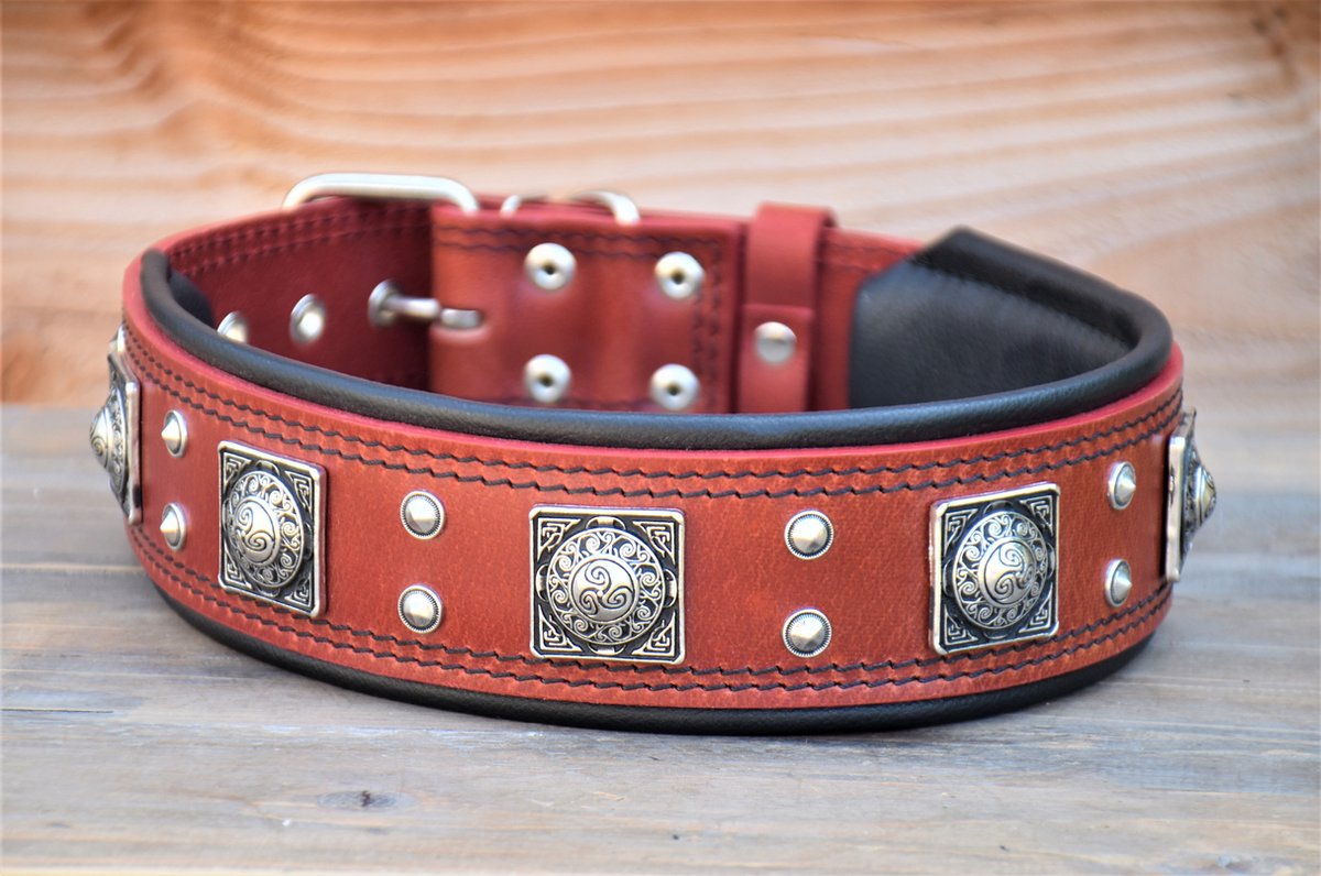 THE EROS "RED" HONDEN HALSBAND 57-65 CM