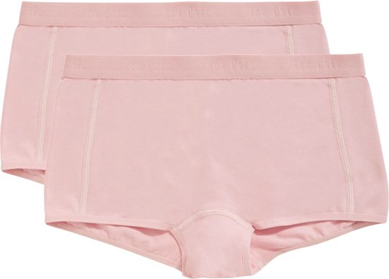 ten Cate Basics shorts ash pink 2 pack voor Meisjes | Maat 158/164