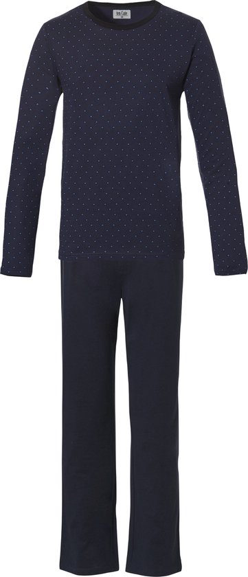 Ten Cate heren pyjama - O-hals - blauw dessin -  Maat: