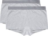 Basics shorts light grey melee 2 pack voor Meisjes | Maat 170/176