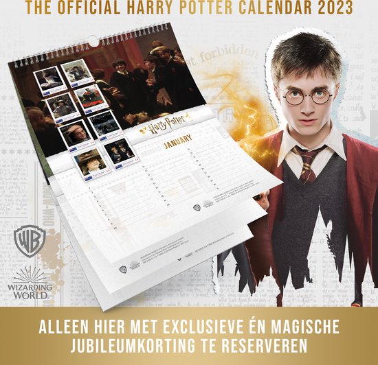 Officiële Harry Potter Year Calender 2023 Jaar kalender 2023 Edel