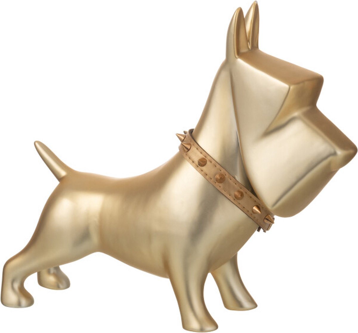 Beeld deco Hond goud 30cm
