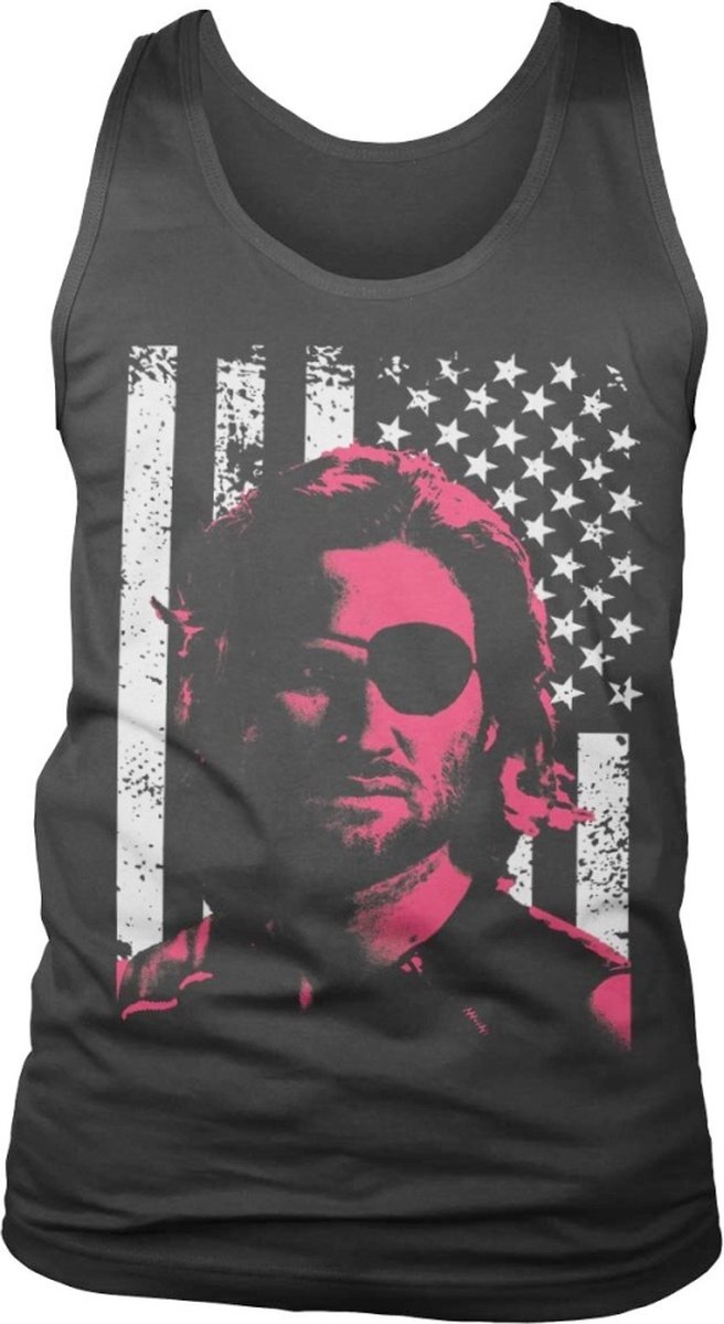 Escape From New York Tanktop -M- Plissken Stars And Stripes Zwart
