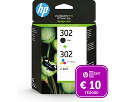 HP 302 - Inktcartridge kleur & zwart + Instant