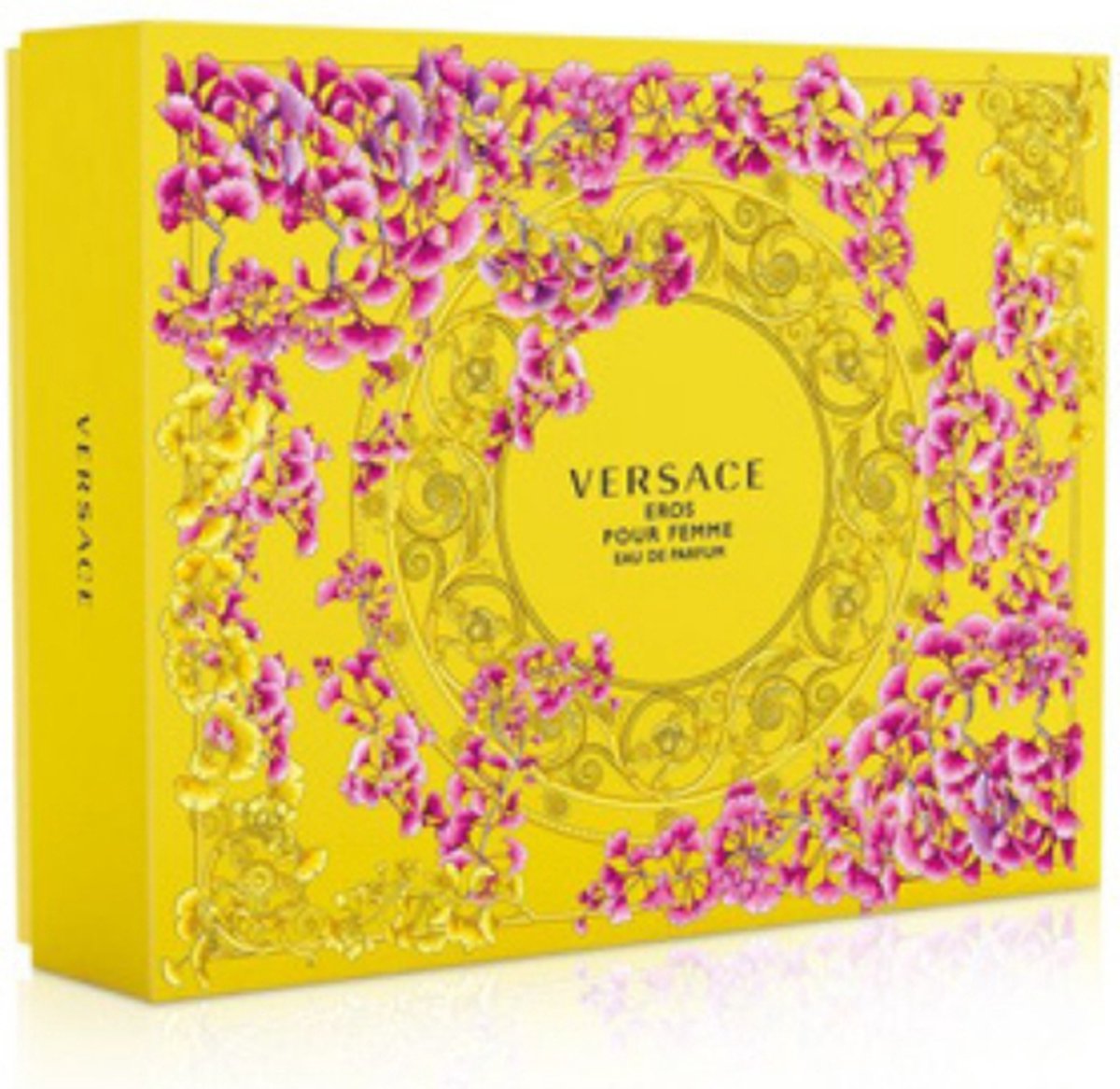 Goedkoopste Versace Eros pour Femme Giftset - 100 ml eau de parfum spray 5 ml eau de parfum spray 100 ml showergel 100 ml bodylotion - cadeauset voor dames