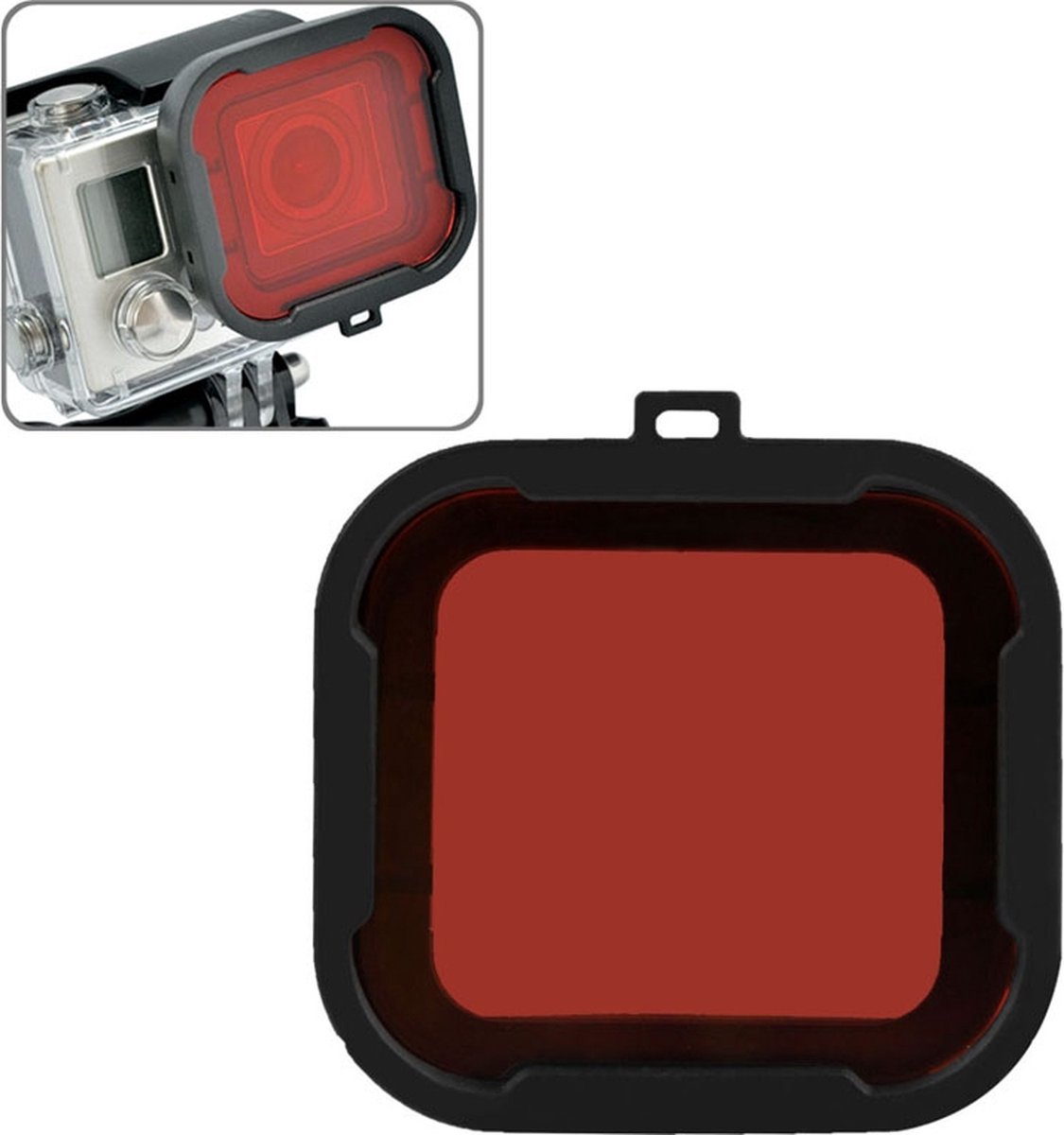 Rood duik filter voor GoPro Hero 4 / 3+ (rood) | bol.com