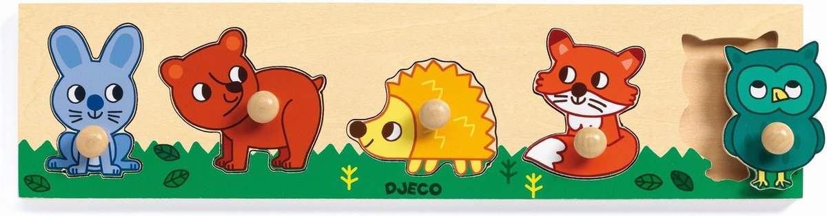 Djeco houten inlegpuzzel Forest'n'co