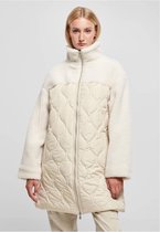Urban Classics - Oversized Sherpa Quilted Winterjas - L - Wit