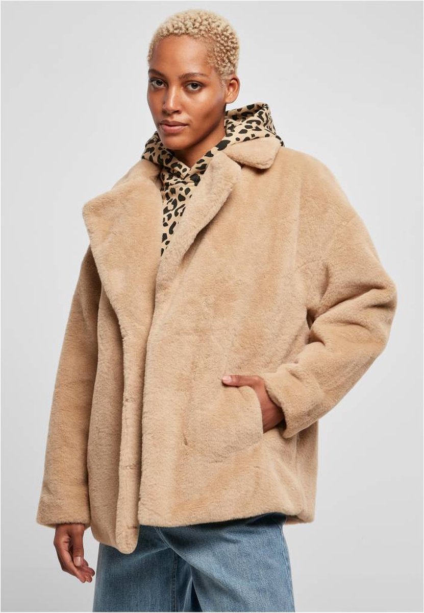 Urban Classics Lapel Teddy Jacket XXL Beige