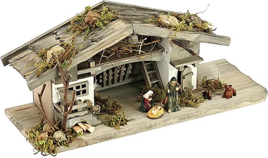 Figurines De Crèche De Noël Avec éclairage - Lot De 5 Personnages - Décoration De Noël Traditionnelle - 4